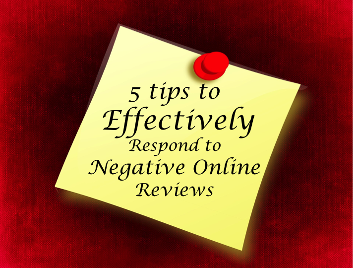 How to effectively respond to a negative online review