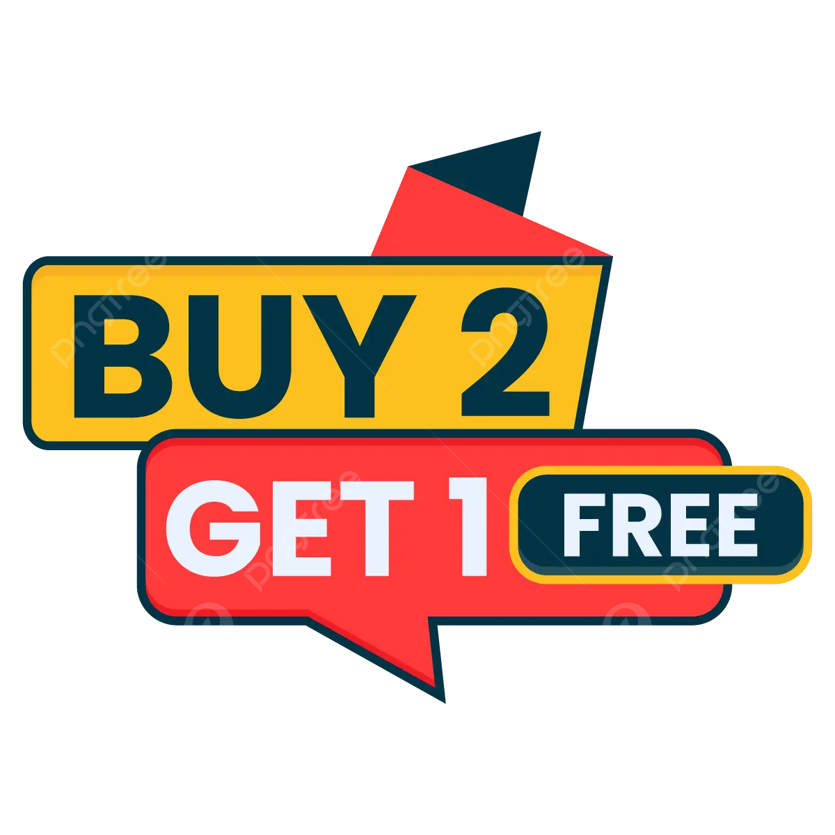 Buy 2 Get 1 Free Shopping Offer Banner Design Vector, Buy Two Get One ...